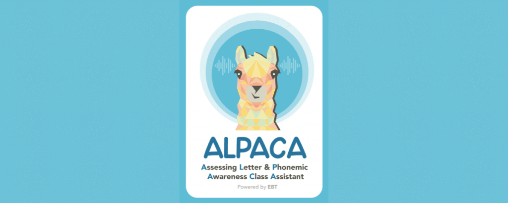 Young children using the Alpaca AI tool for early dyslexia screening in an Irish classroom